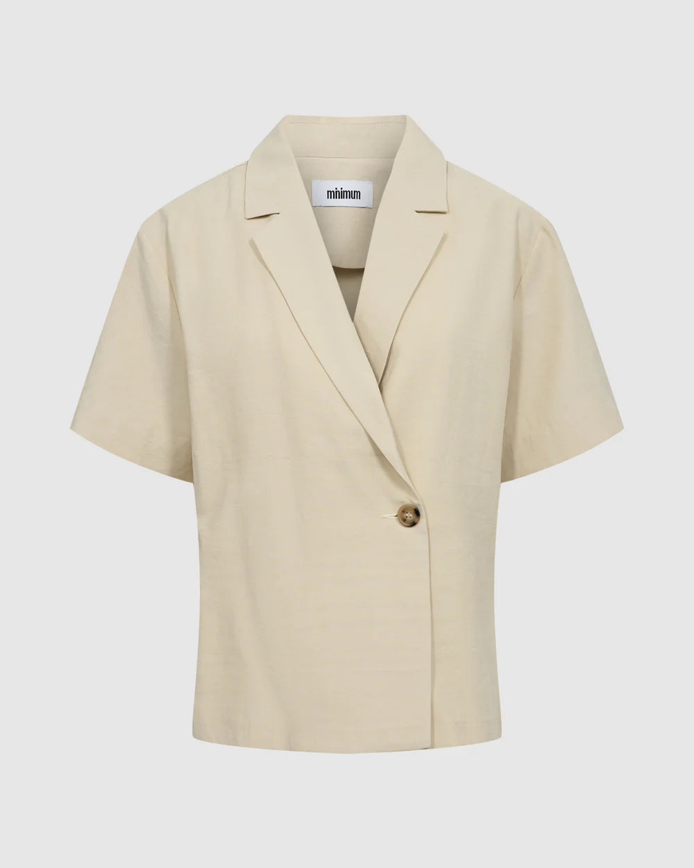 Minimum Essas 3028 Shirt Brown Rice - hvittrad.no