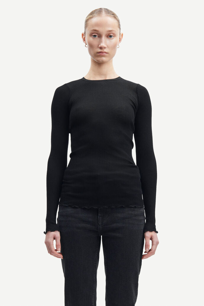 Doudo T-Shirt LS 13020 Black