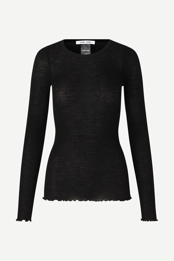Doudo T-Shirt LS 13020 Black