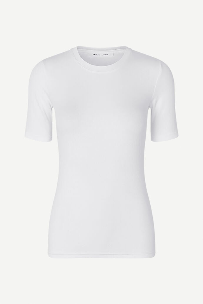 Samsøe Samsøe Saalexo T-Shirt 7542 White - hvittrad.no