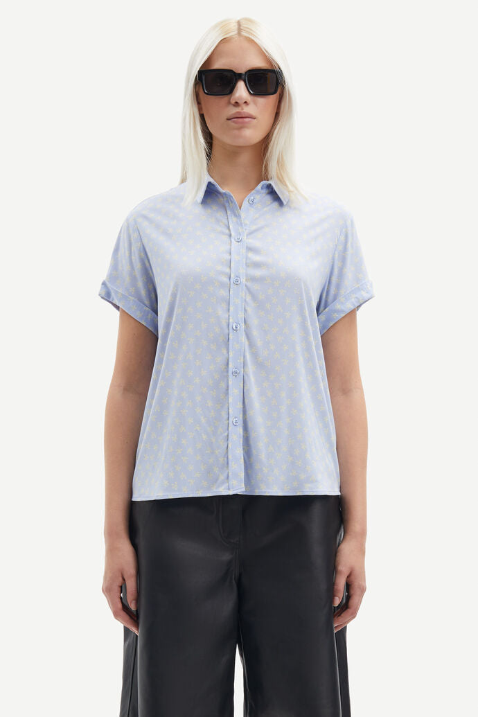 Samsøe Samsøe Majan SS Shirt 9942 Orchid Sorbet - hvittrad.no