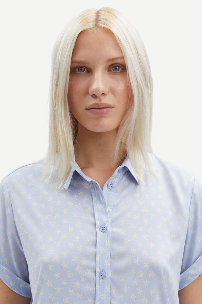 Samsøe Samsøe Majan SS Shirt 9942 Orchid Sorbet - hvittrad.no