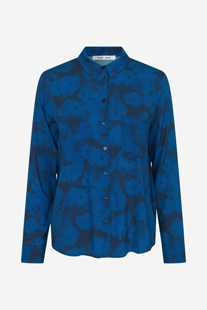 Samsøe Samsøe Milly Shirt Aop 9942 Freesia Skydiver - hvittrad.no