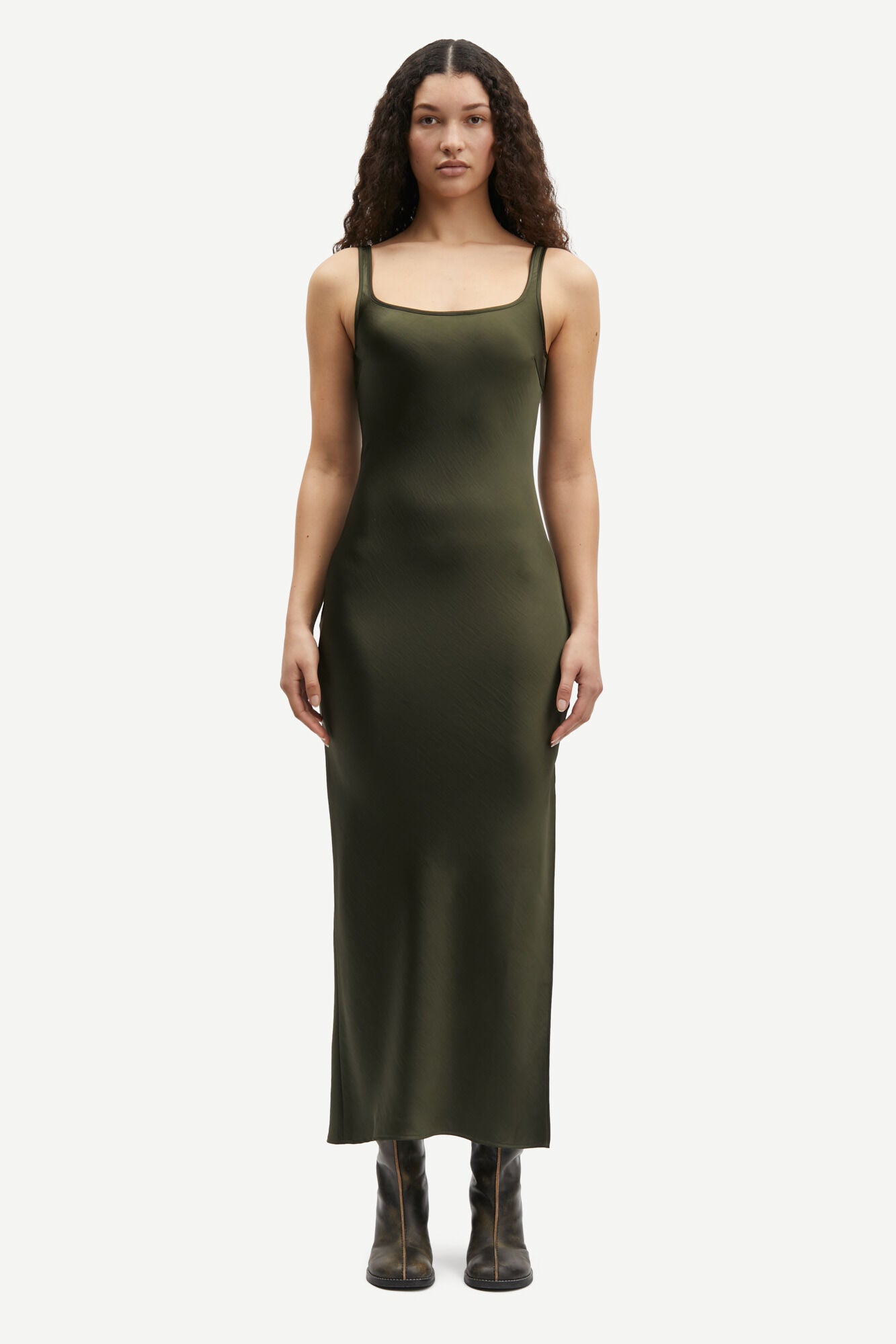 Samsøe Samsøe Sunna Dress 12956 Forest Night - hvittrad.no