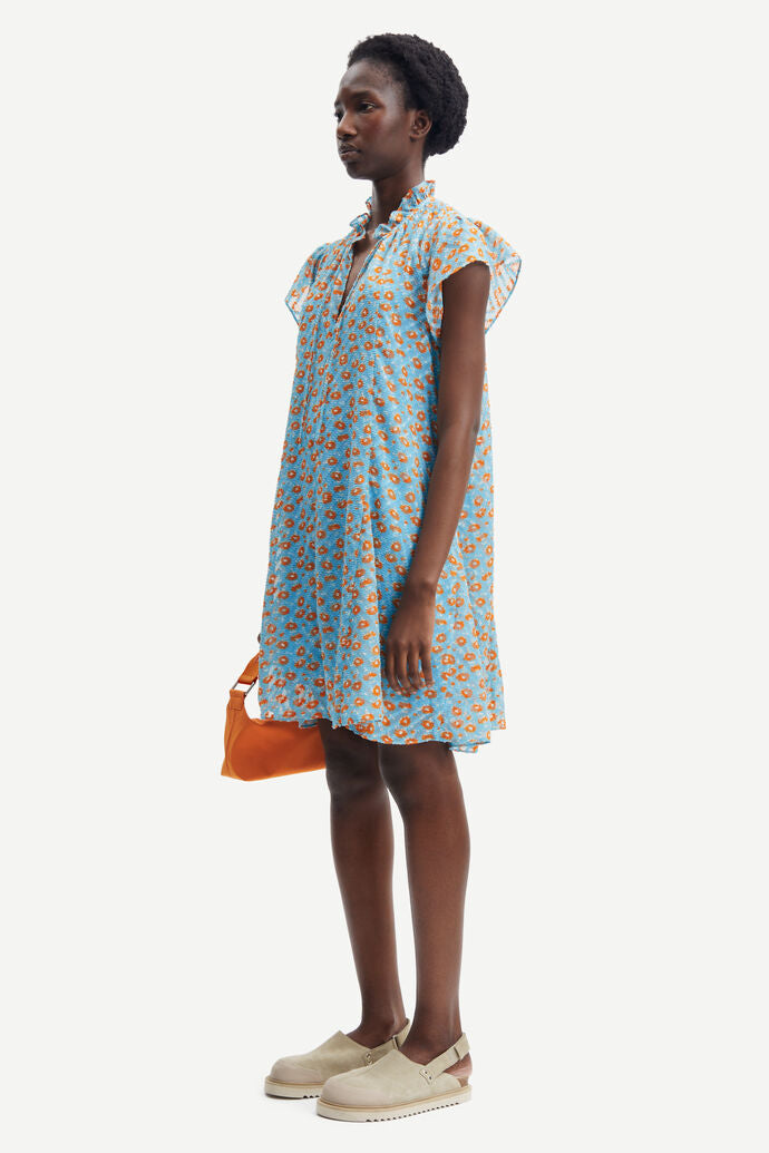Karookh Dress 14573 Ditsy Topaz