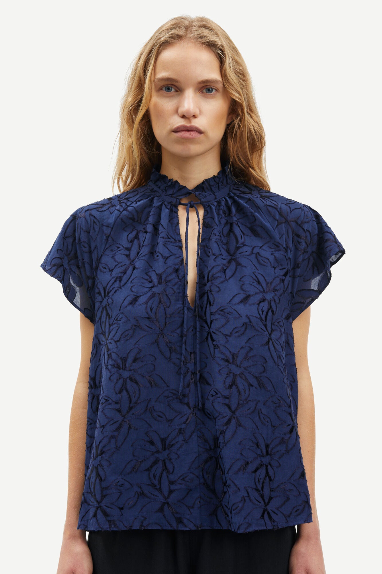 Samsøe Samsøe Sakarookh Blouse 15042 Pageant Blue - hvittrad.no