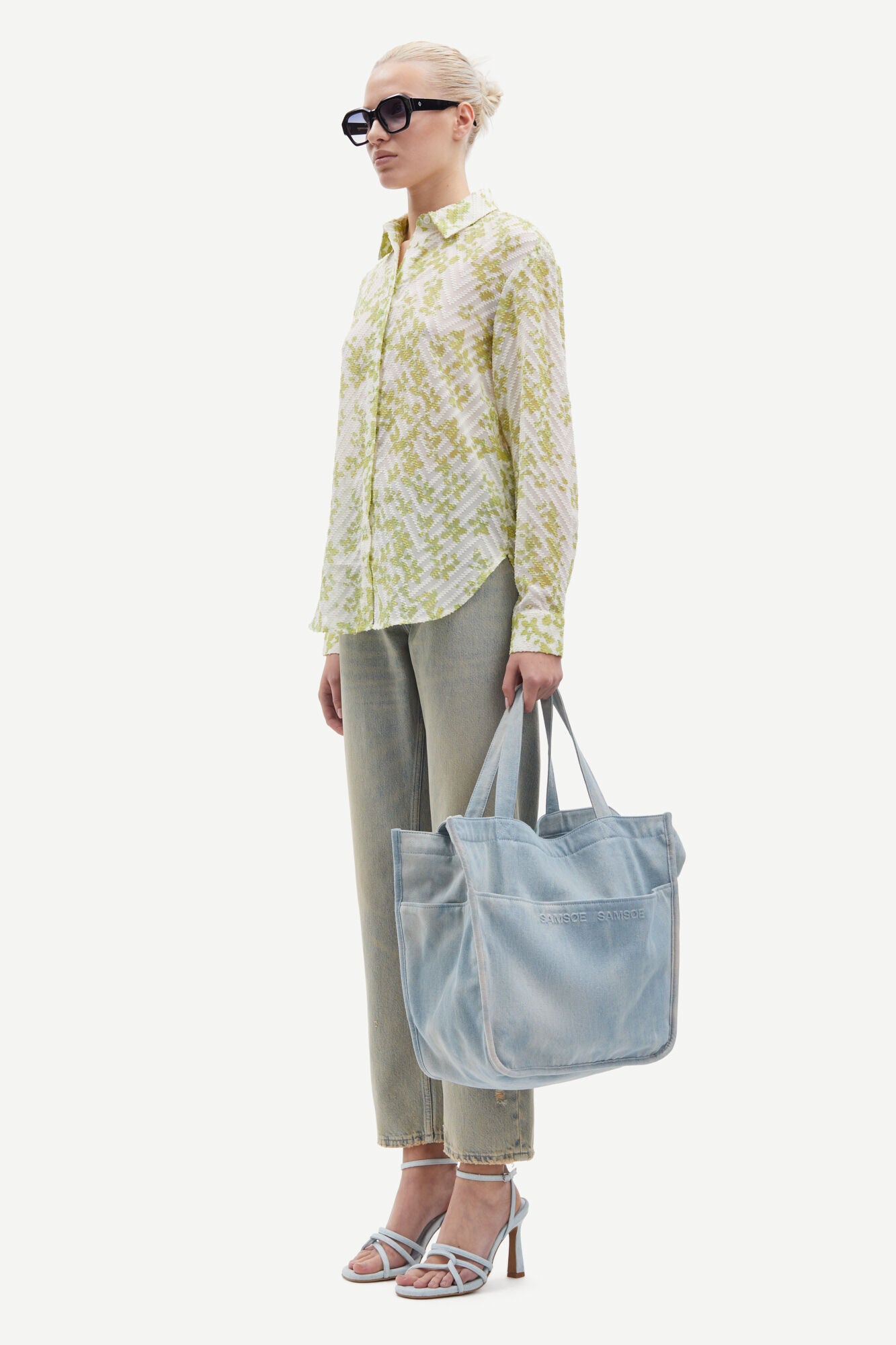 Samsøe Samsøe Samadisoni Shirt 14573 Meadow - hvittrad.no