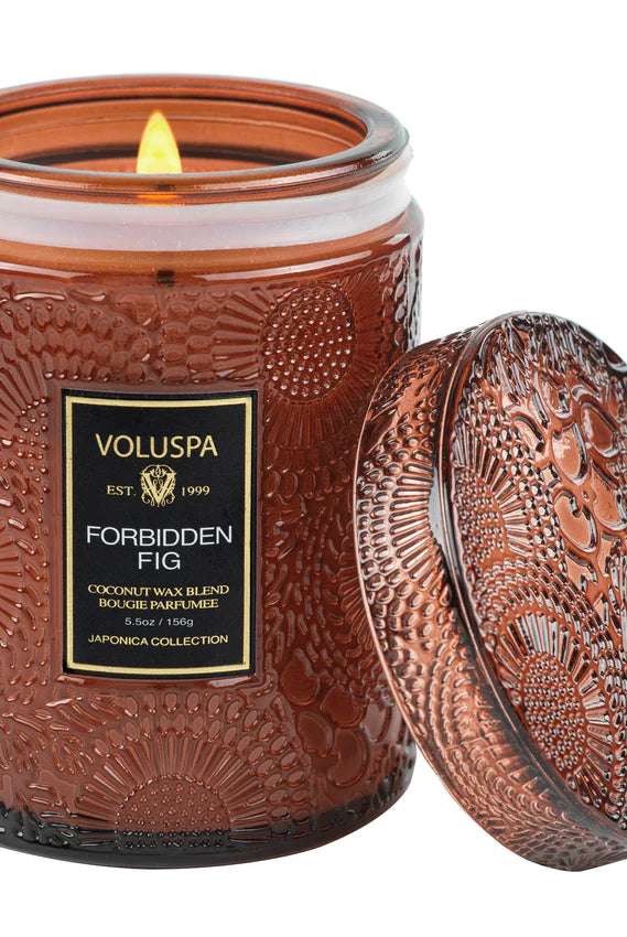 Voluspa Small Jar Candle - Forbidden Fig 156g - hvittrad.no