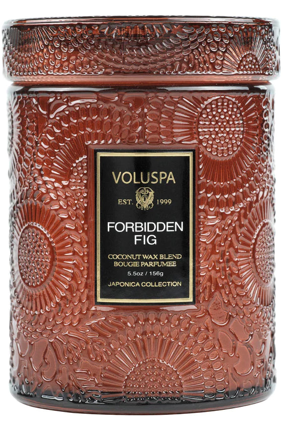 Voluspa Small Jar Candle - Forbidden Fig 156g - hvittrad.no