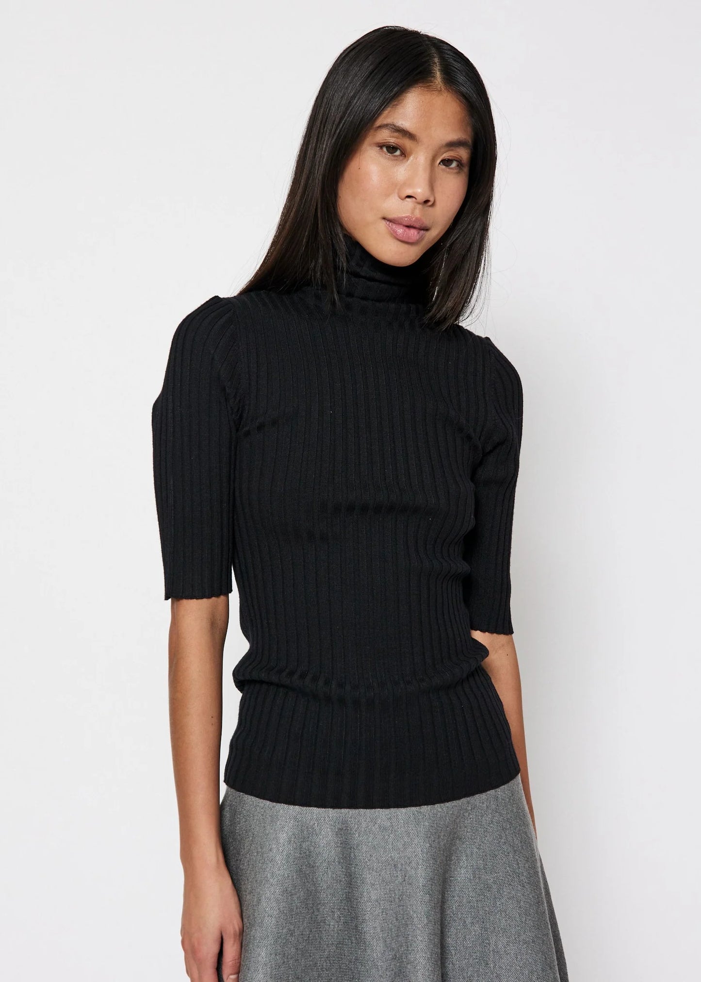 Franco Knit Tee Black