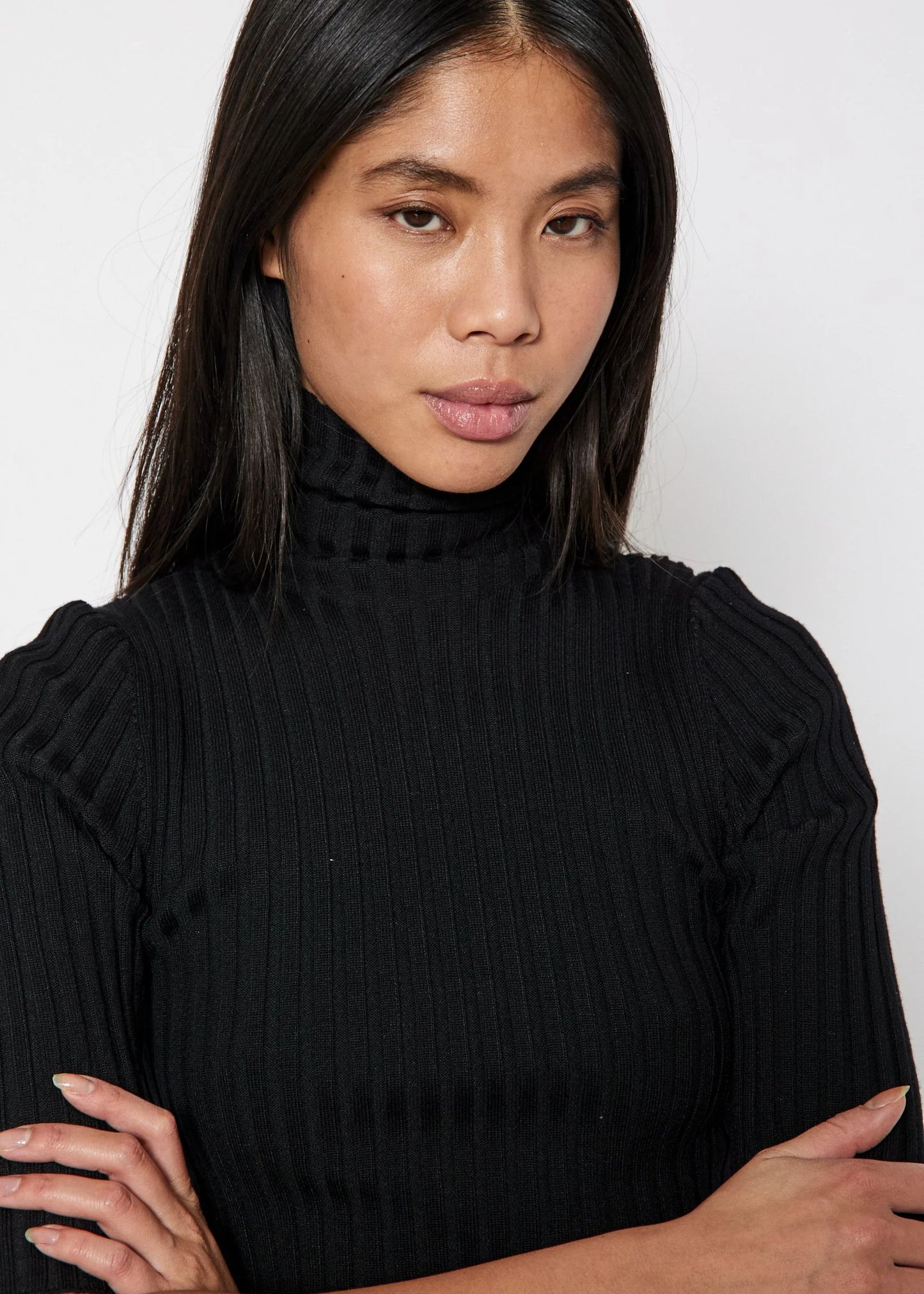 Franco Knit Tee Black