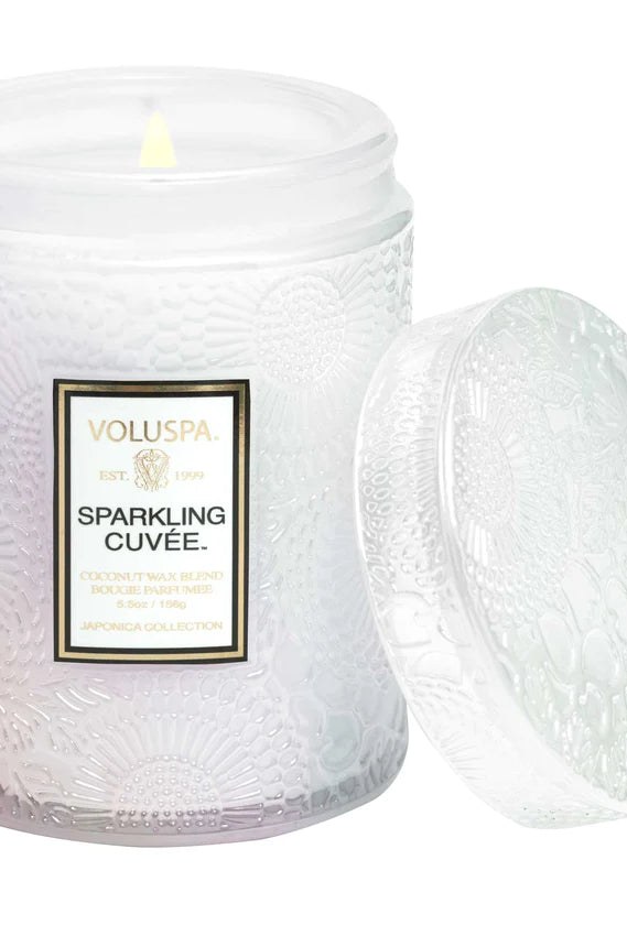 Voluspa Small Jar Candle - Sparkling Cuvee 156g - hvittrad.no