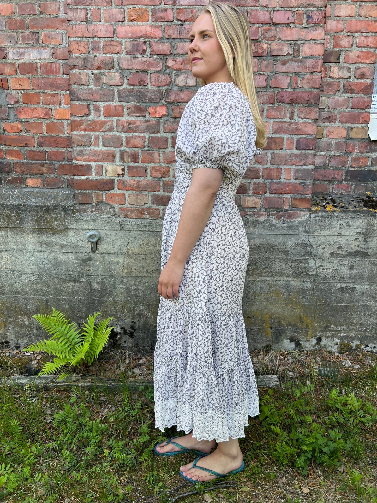 Cotton Slub Button Down Dress Petite Lilac