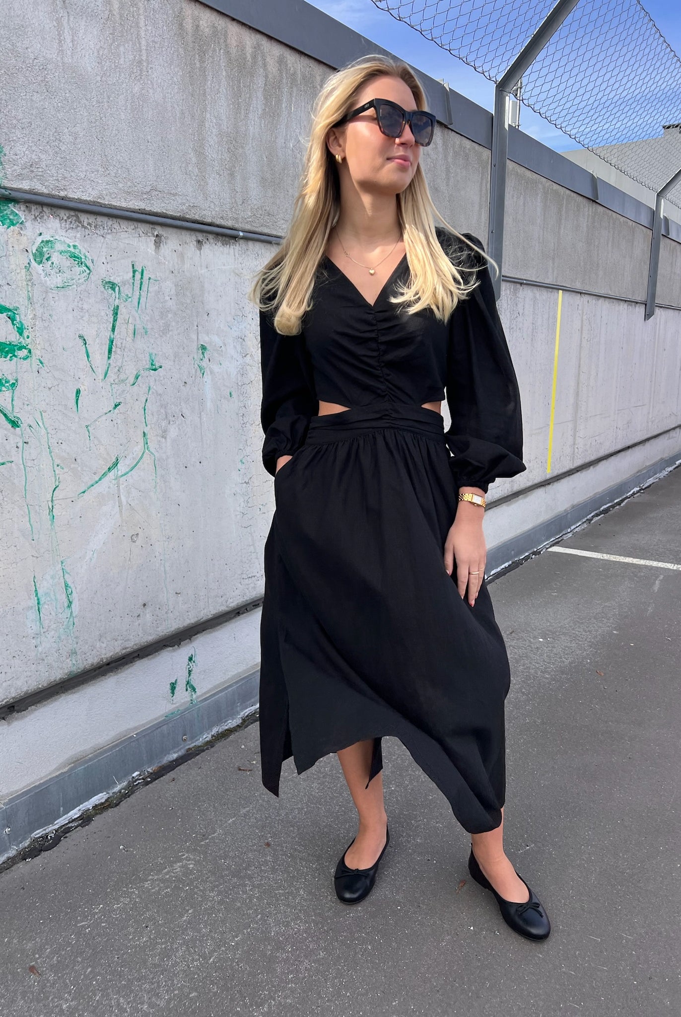 NORR Esma Maxi Dress Black - hvittrad.no