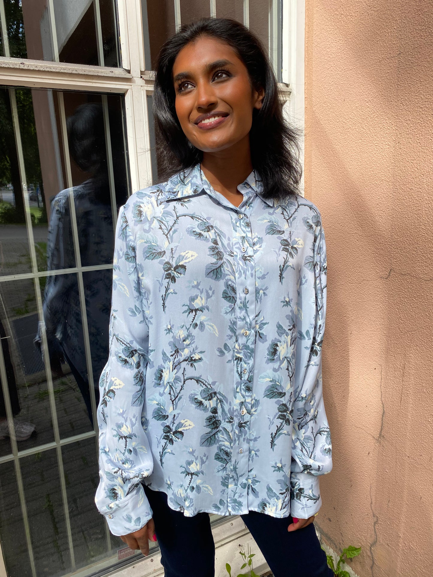 Crépe Satin Shirt Antique