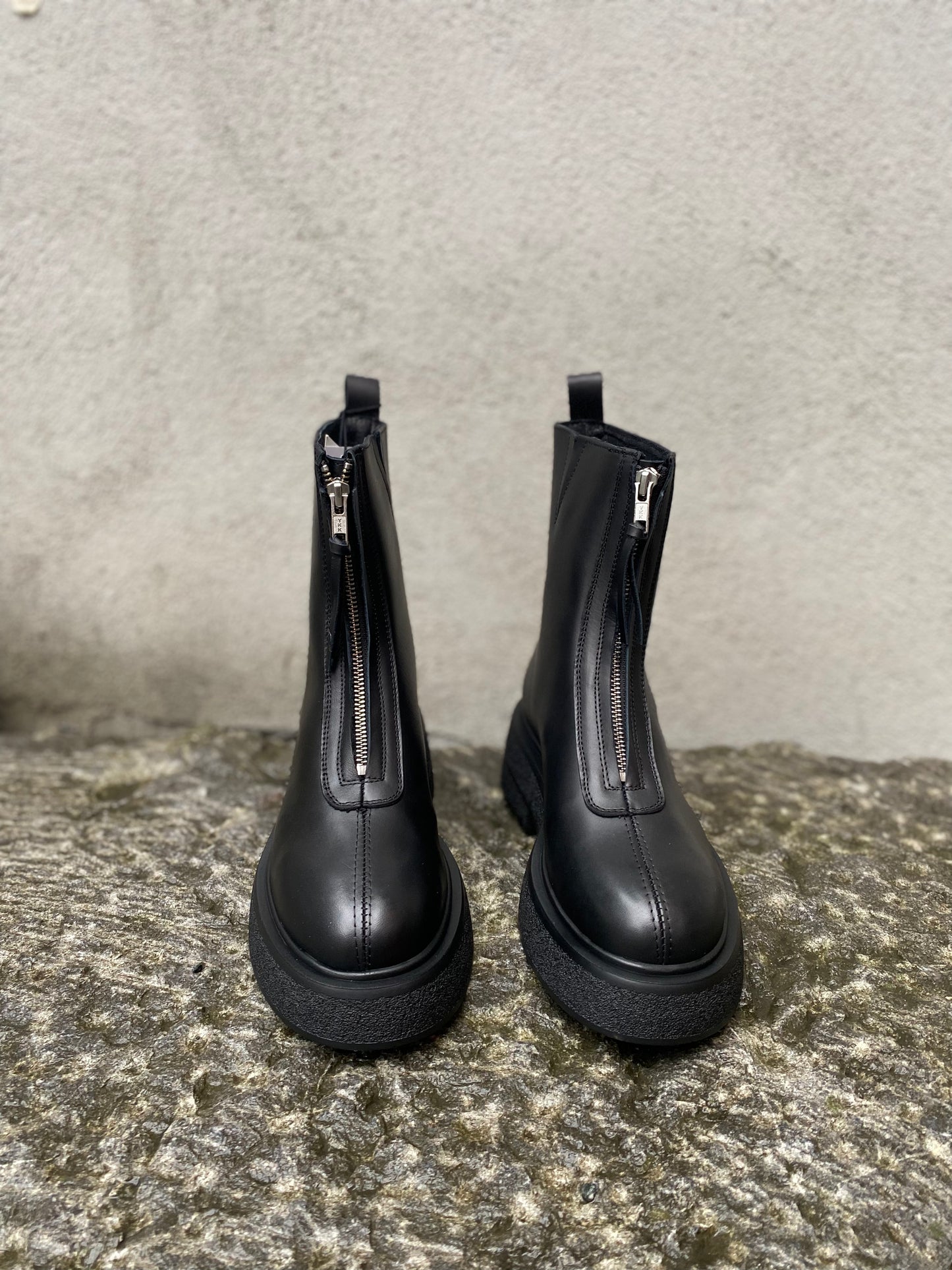 Jelani Leather Boots Black
