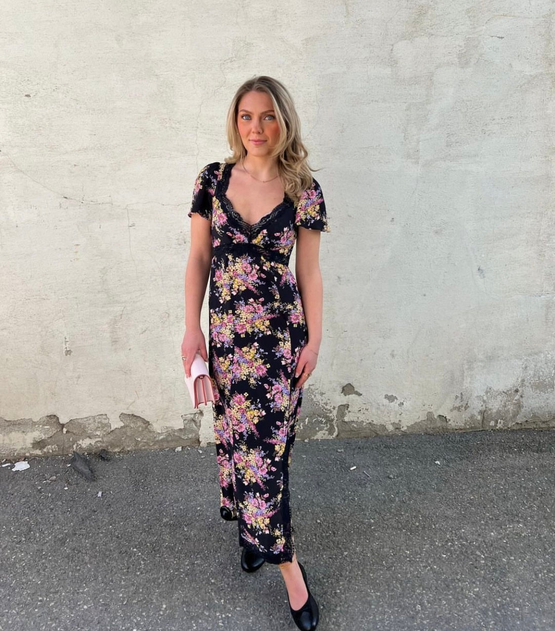 ByTiMo Summer Lace Midi Dress Daydream - hvittrad.no