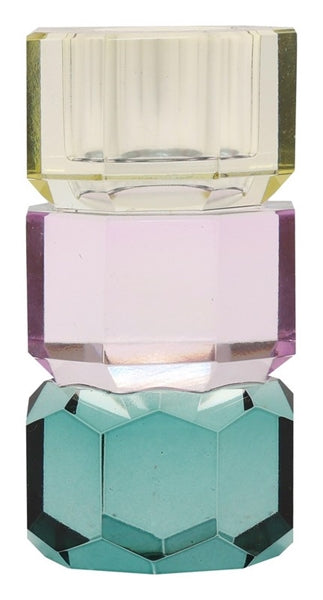 C'est Bon Crystal Holder - Mint/Peach - 9,5x5 cm - hvittrad.no