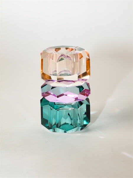 C'est Bon Crystal Holder - L.Mint/Butter - 10,5x6x6 cm - hvittrad.no