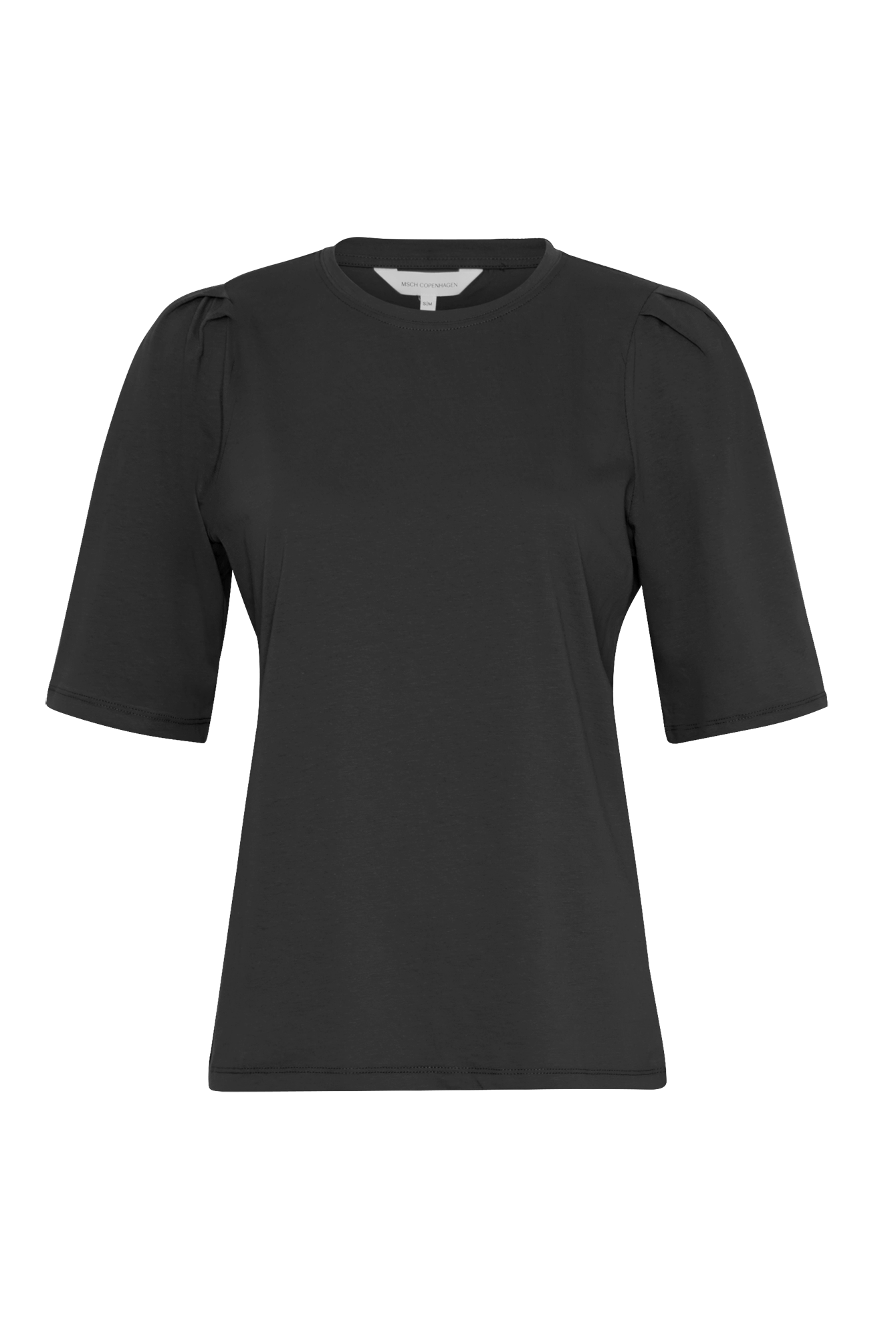 MSCH Copenhagen Begitta Organic Puff Tee Black - hvittrad.no