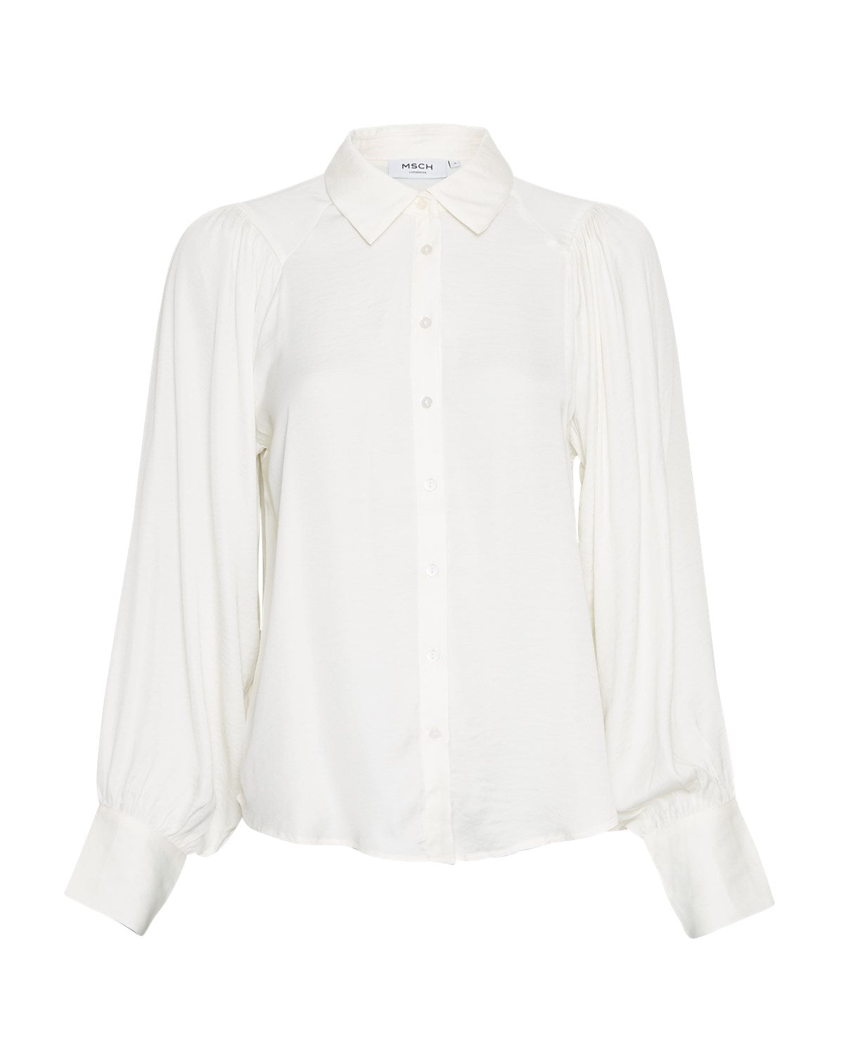 MSCH Copenhagen Maluca Shirt Egret - hvittrad.no