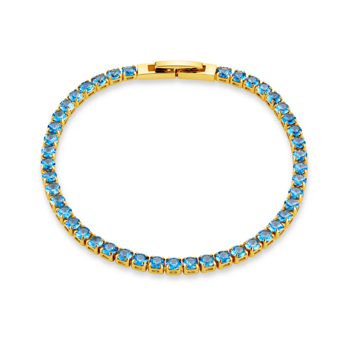 Orelia Tennis Bracelet Blue - hvittrad.no