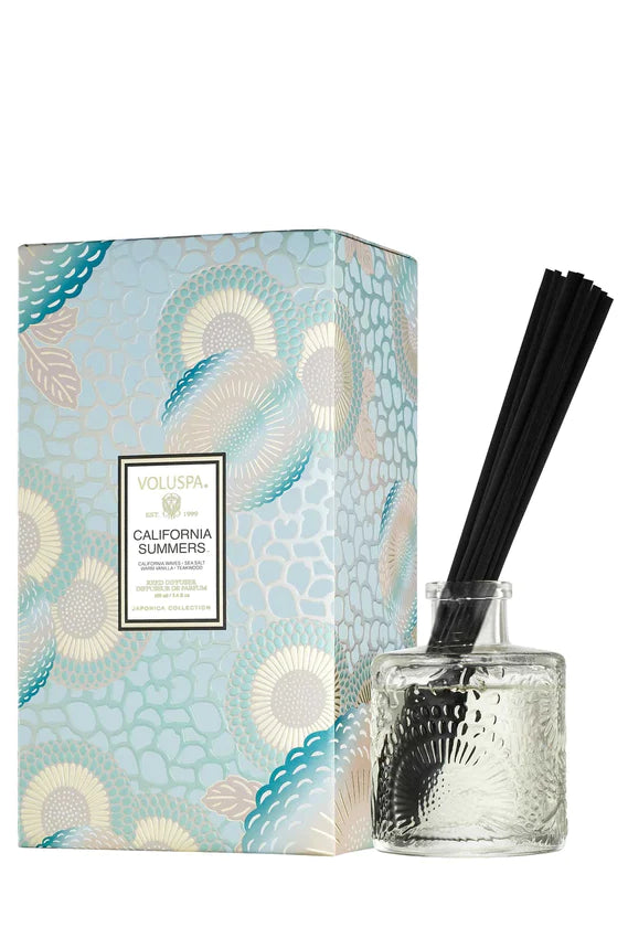 Voluspa Reed Diffuser - California Summers 100ml - hvittrad.no