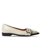 Pavement Saso Low Beige Patent - hvittrad.no