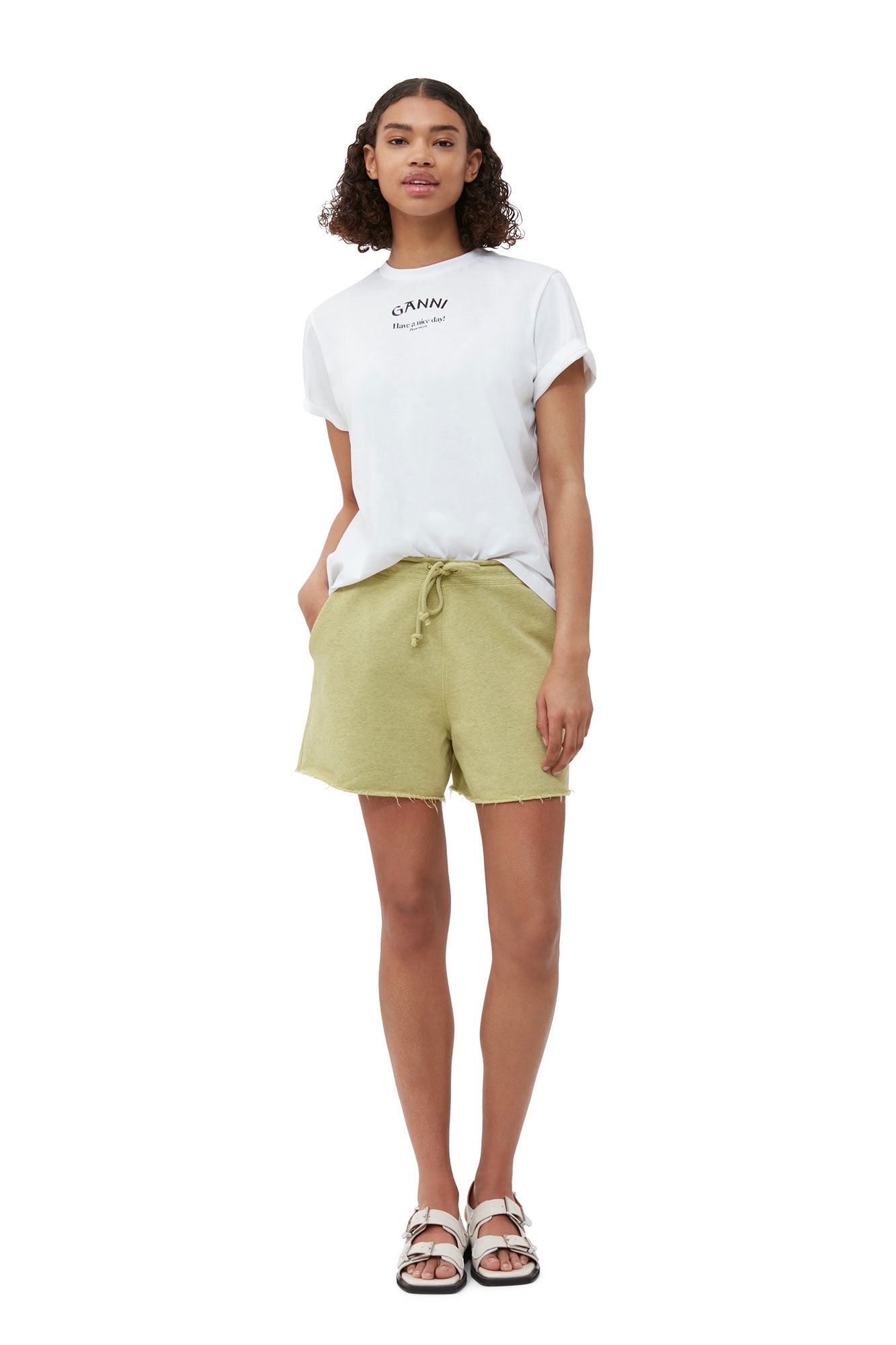 Thin Jersey Relaxed O-neck T-shirt Bright White