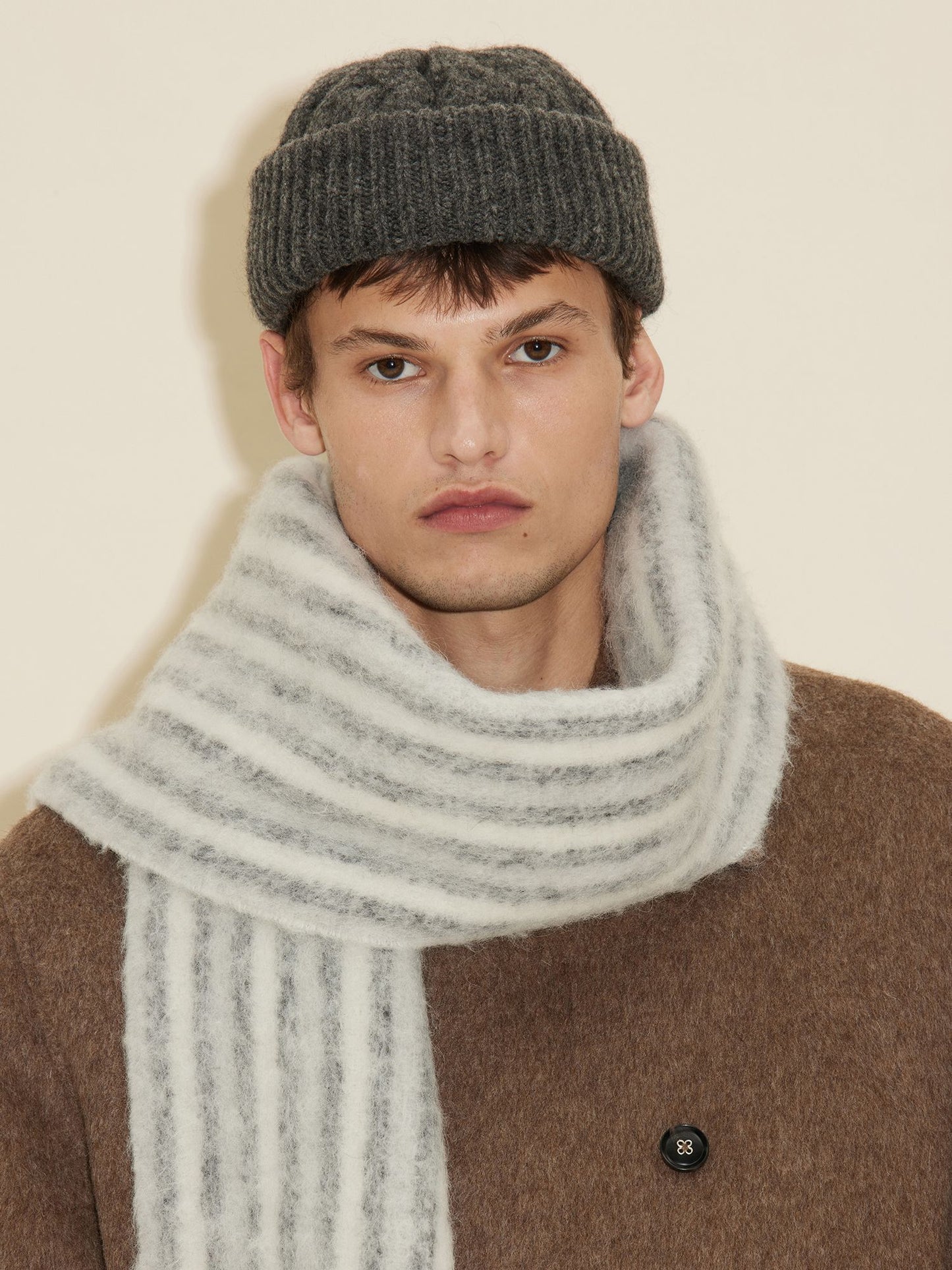 Aster Check Grey Stripe