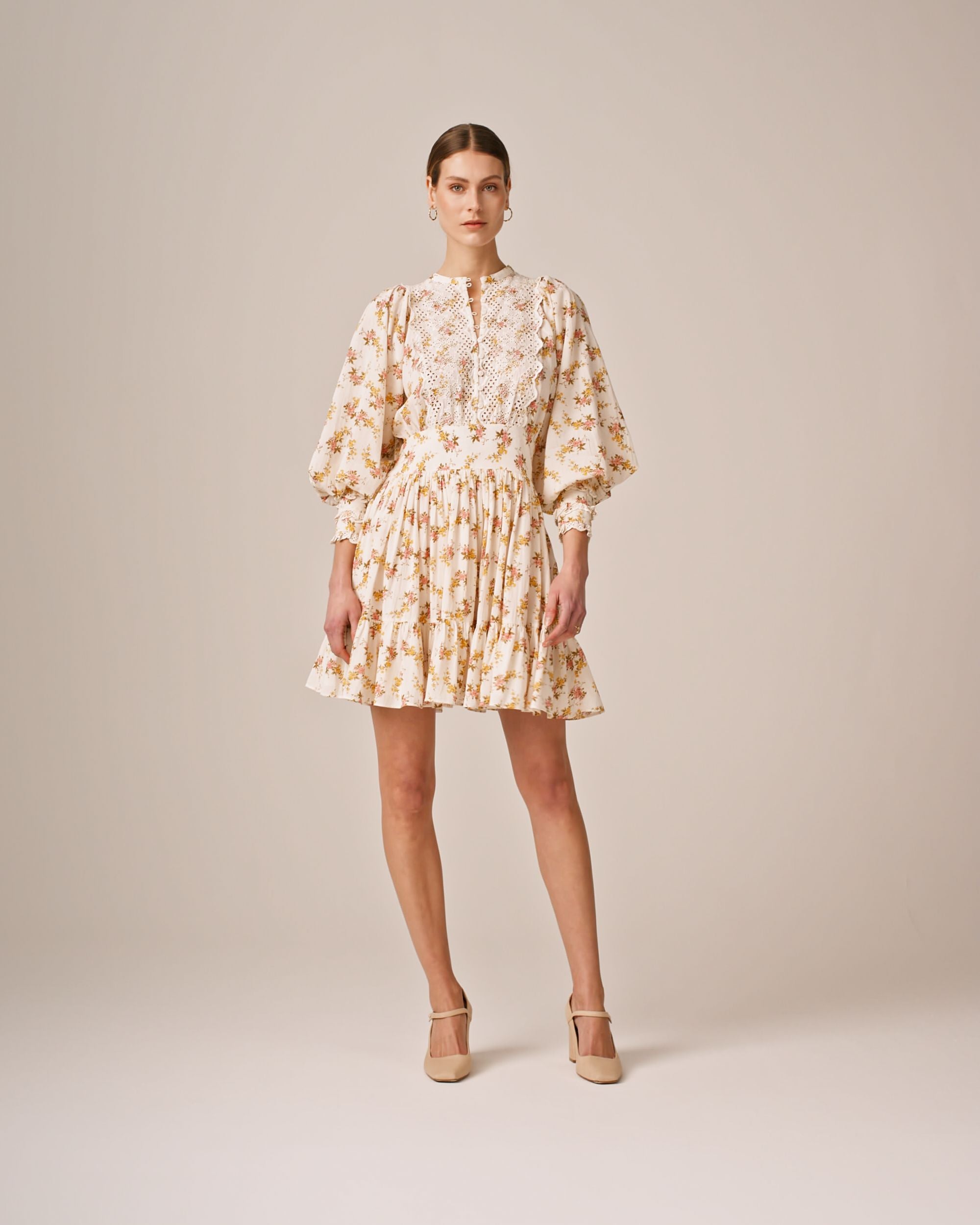 byTiMo Cotton Slub Mini Dress Vinyl Wallpaper - hvittrad.no