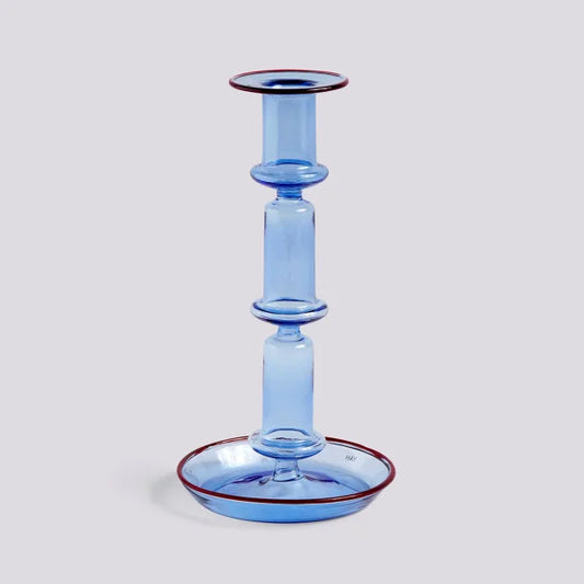 Hay Flare Tall Light Blue With Red Rim - hvittrad.no