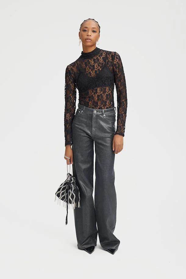 Gestuz RainaGZ LS Top Black - hvittrad.no