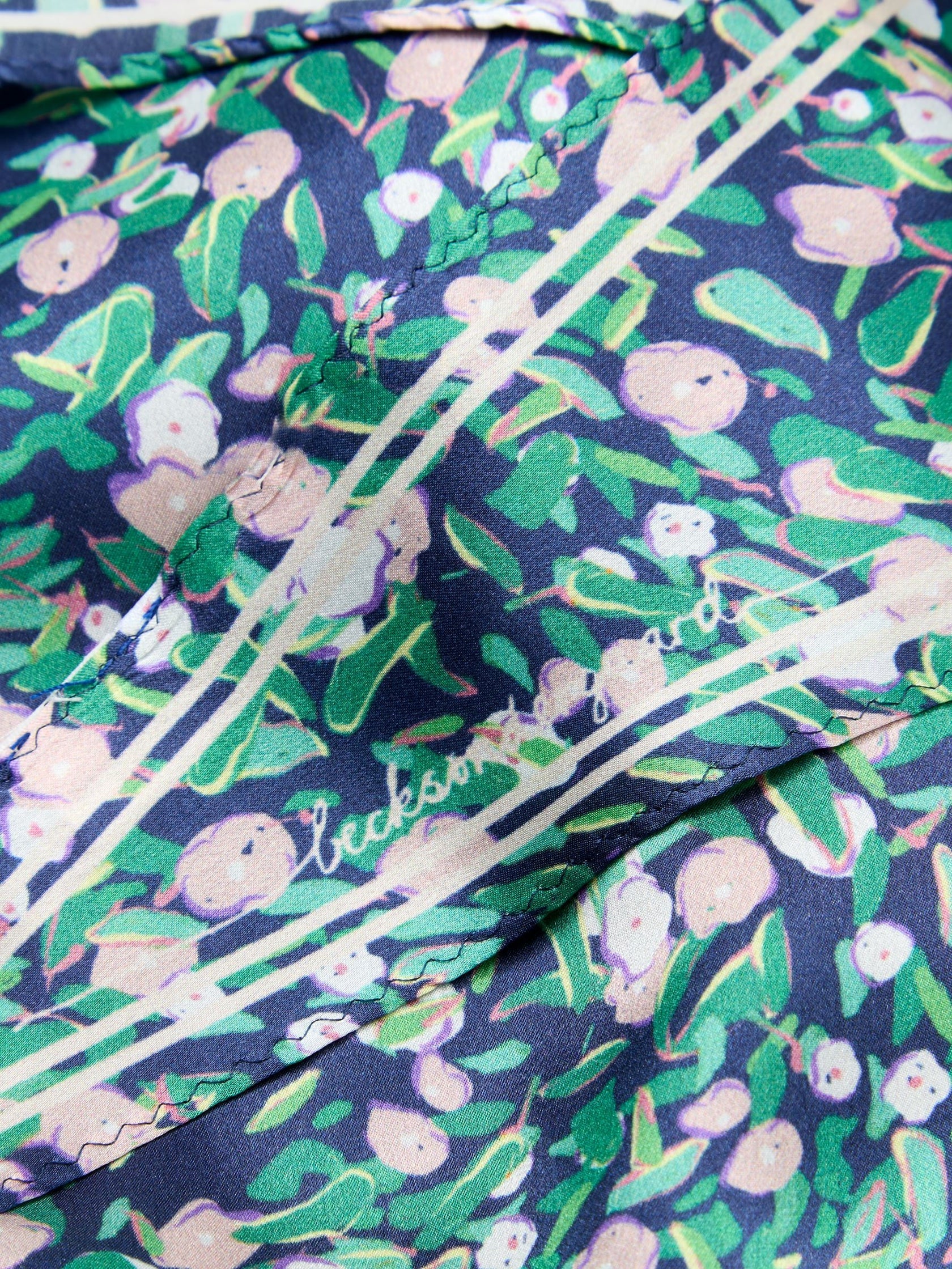 Beck Söndergaard Ditza Diamond Scarf Naval Academy Blue - hvittrad.no