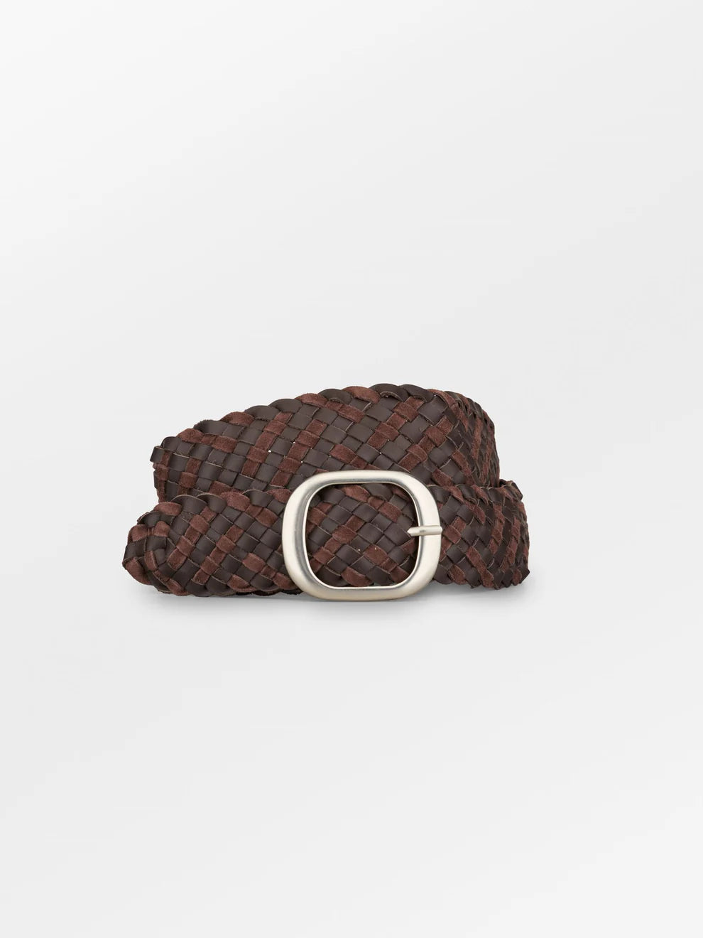Beck Söndergaard Rochel Mix Braided Belt Hot Fudge Brown - hvittrad.no