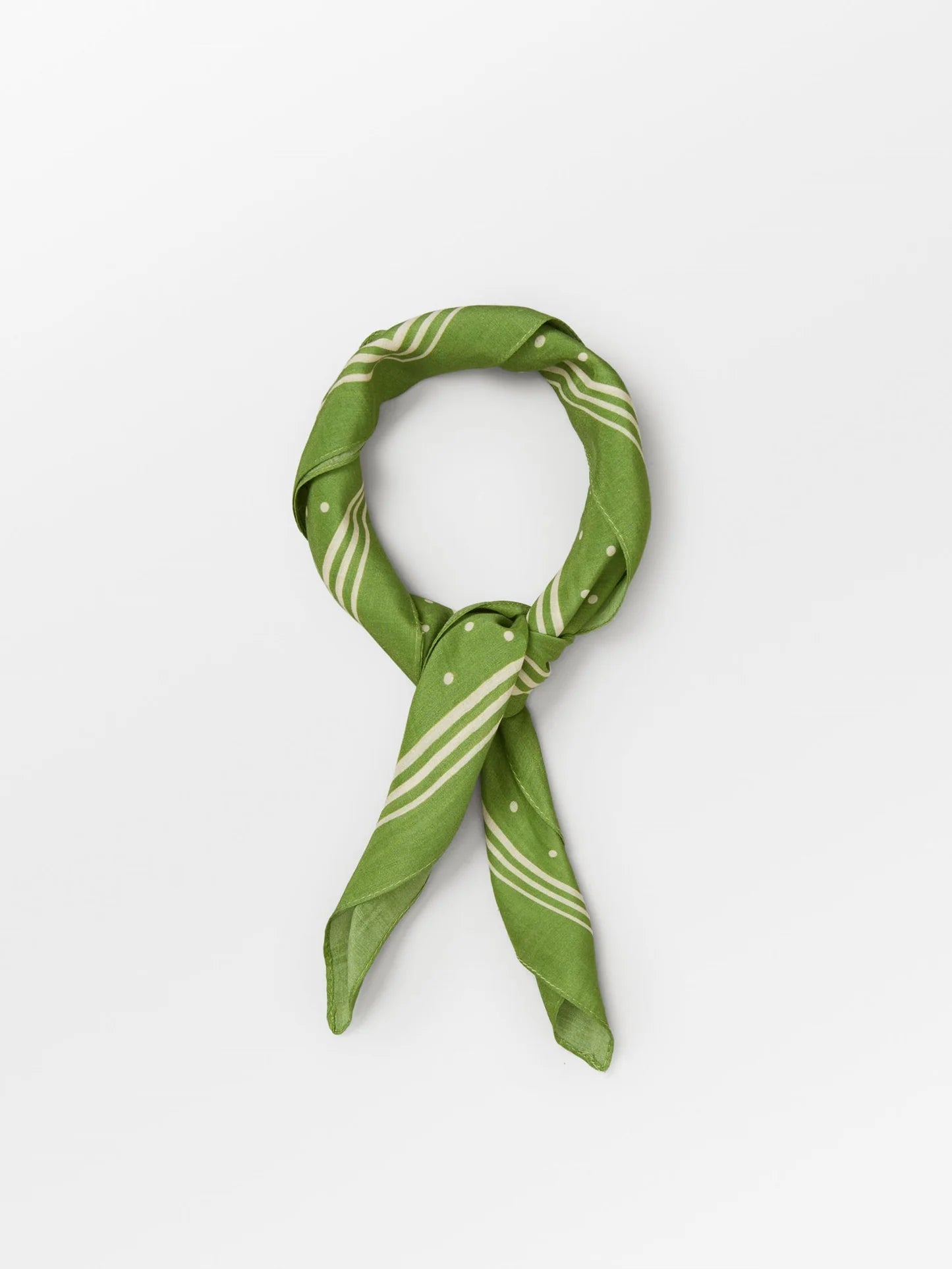 Beck Söndergaard Devi Cotta Scarf Piquant Green - hvittrad.no