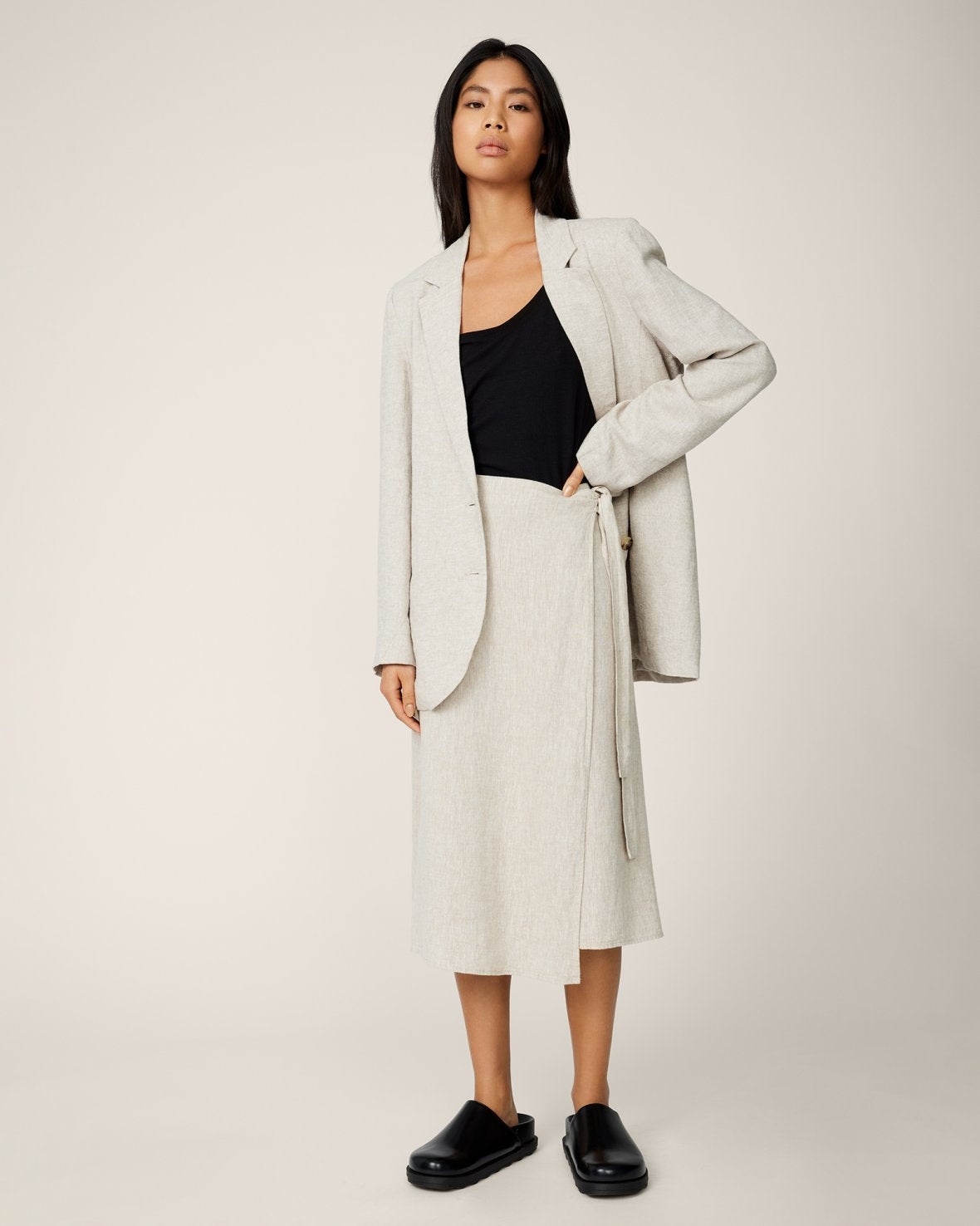 Ginia Wrap Skirt Sand