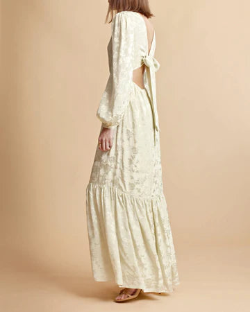 Jacquard Gown Pistachio