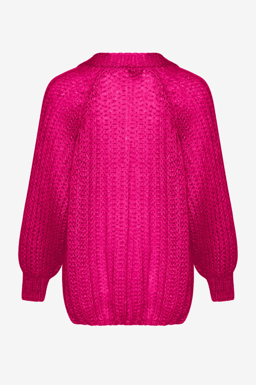 Joseph Cardigan Solid Dark Pink