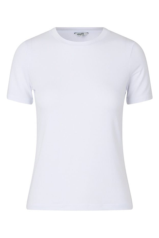 Mbym Julie-M T-Shirt Gogreen Optical White - hvittrad.no