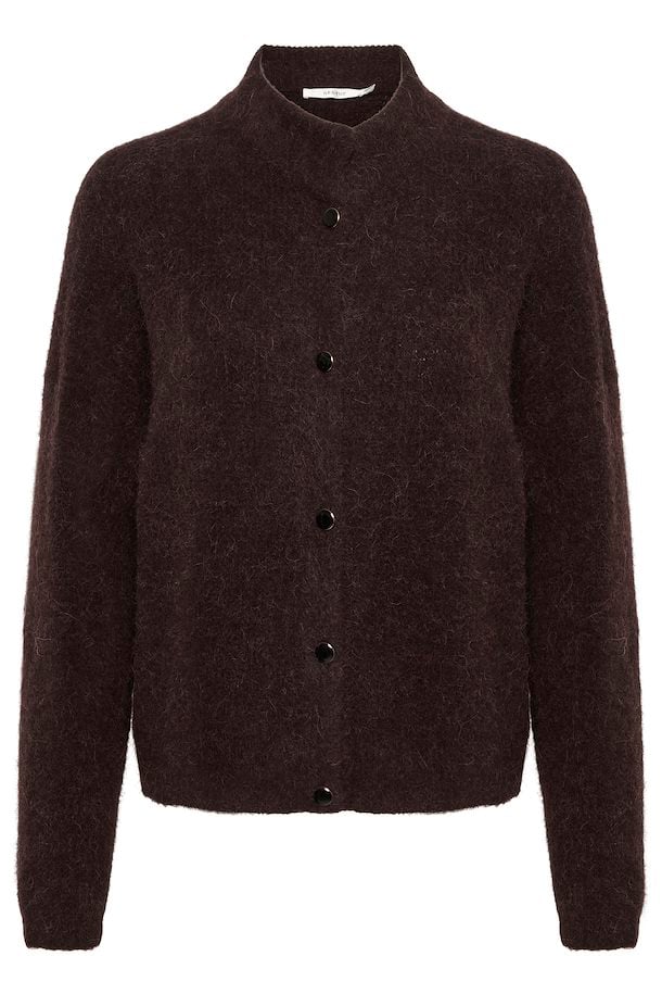 AlphaGZ Short Cardigan Plum Melange