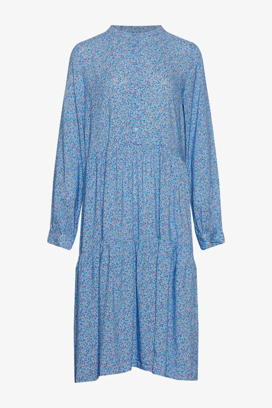 Noella Lipe Dress Blue Flower - hvittrad.no