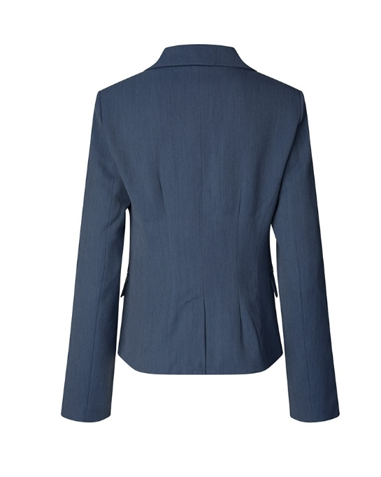 Mbym Mirany-M Mina Blazer Medium Blue Wash - hvittrad.no