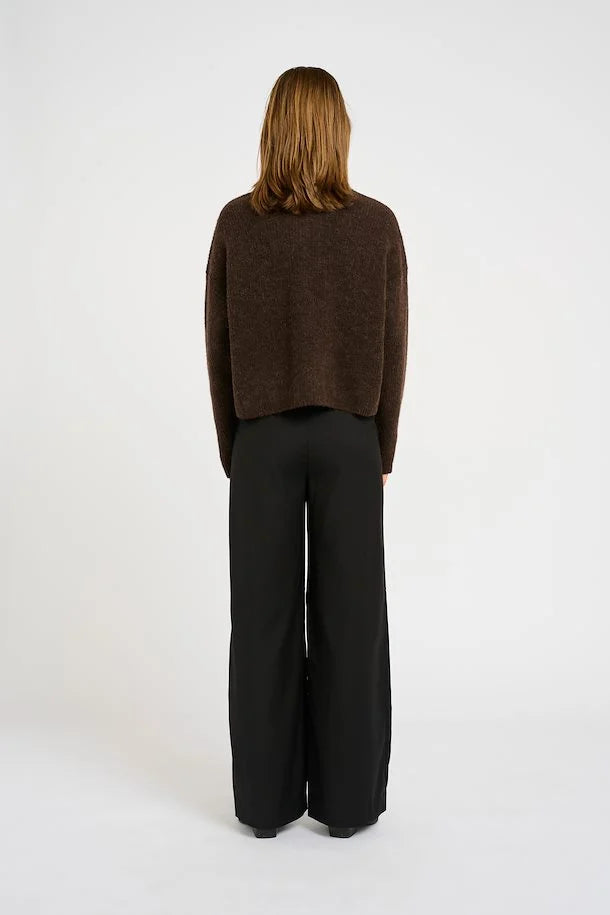 Gestuz AlphaGZ Short Cardigan Molé - hvittrad.no