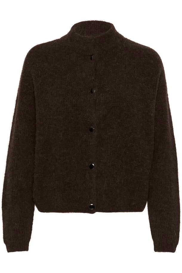 Gestuz AlphaGZ Short Cardigan Molé - hvittrad.no