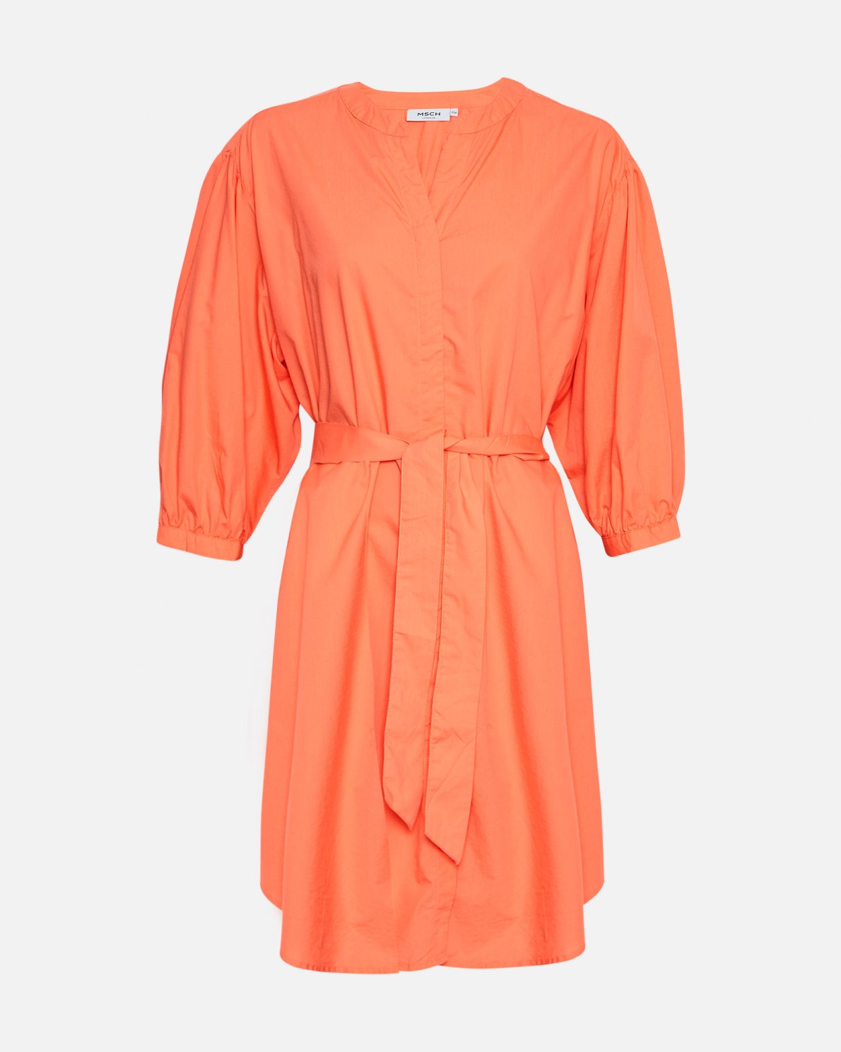 Abiella 3/4 Shirt Dress Persimmon