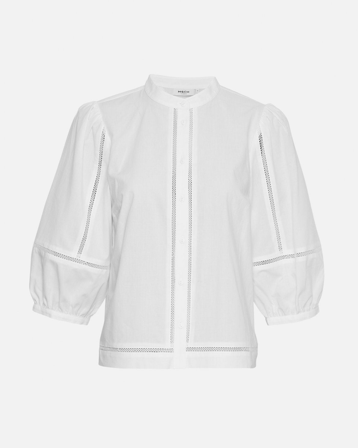 MSCH Copenhagen Erendia 2/4 Shirt Bright White - hvittrad.no