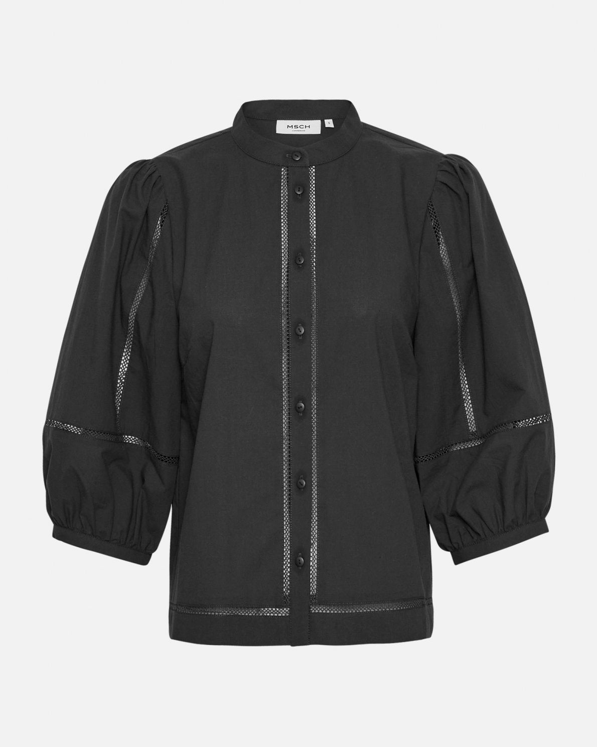 MSCH Copenhagen Erendia 2/4 Shirt Black - hvittrad.no