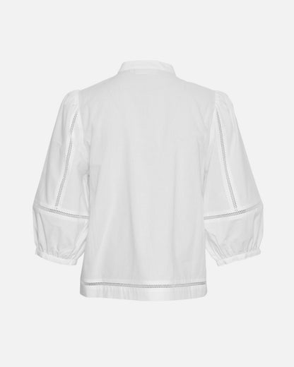 MSCH Copenhagen Erendia 2/4 Shirt Bright White - hvittrad.no