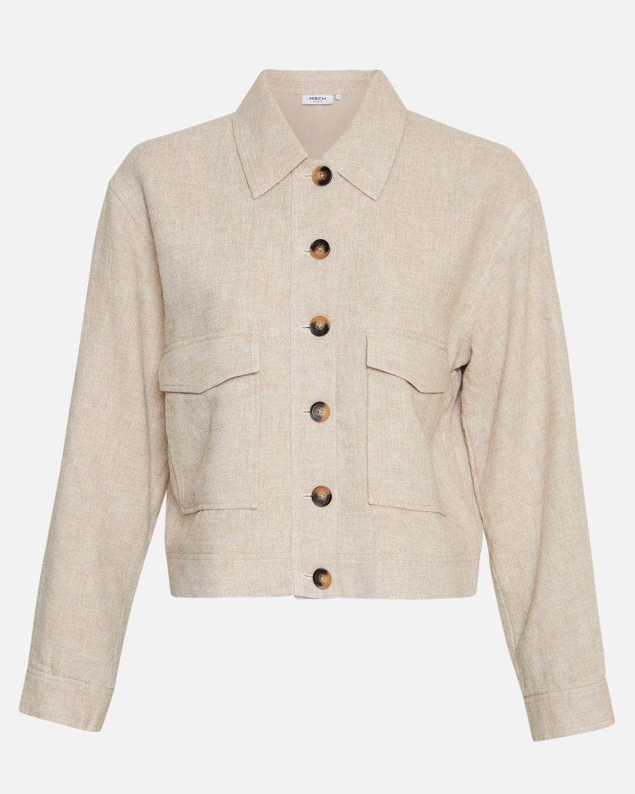 MSCH Copenhagen Jovene Ginia Jacket Sand - hvittrad.no
